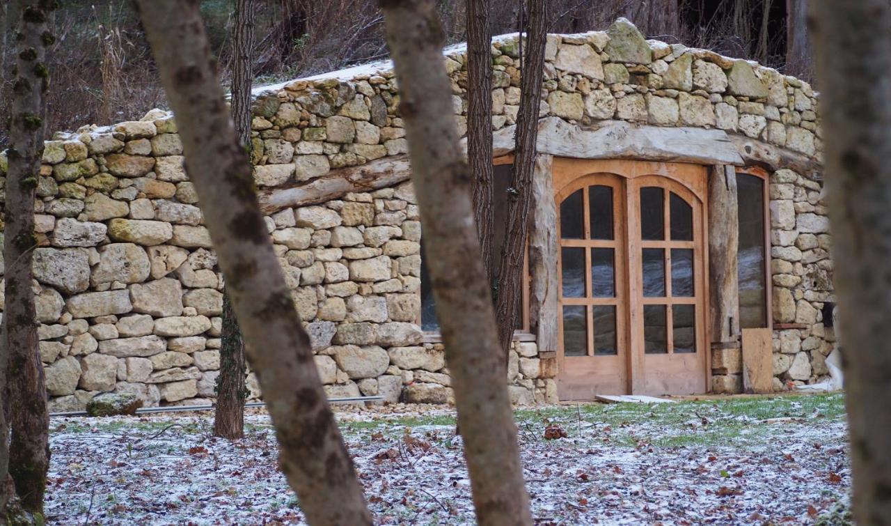Maison Terre Les Cabanes De Fallot - Sauna Bain-Froid Piscine Naturelle L'isle-Bouzon Dış mekan fotoğraf
