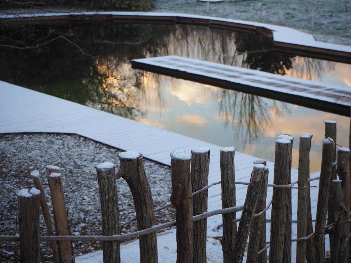 Maison Terre Les Cabanes De Fallot - Sauna Bain-Froid Piscine Naturelle L'isle-Bouzon Dış mekan fotoğraf