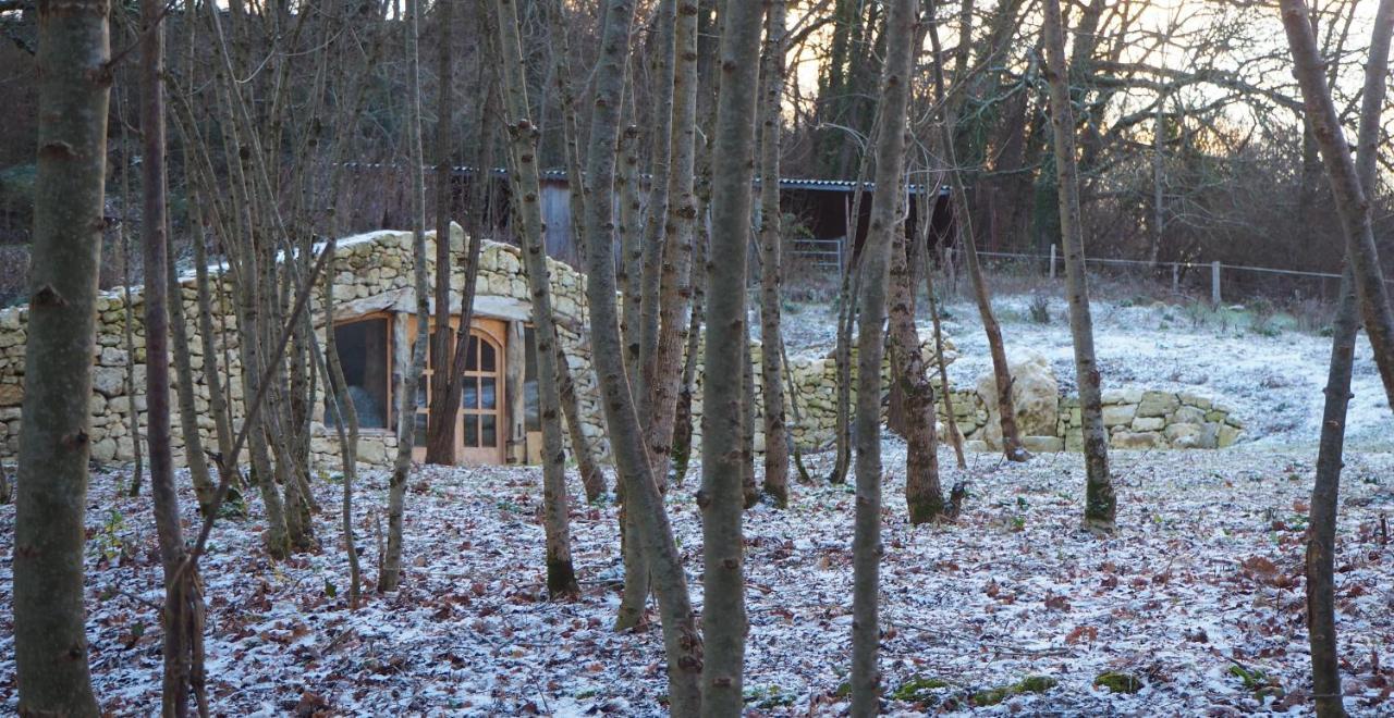 Maison Terre Les Cabanes De Fallot - Sauna Bain-Froid Piscine Naturelle L'isle-Bouzon Dış mekan fotoğraf