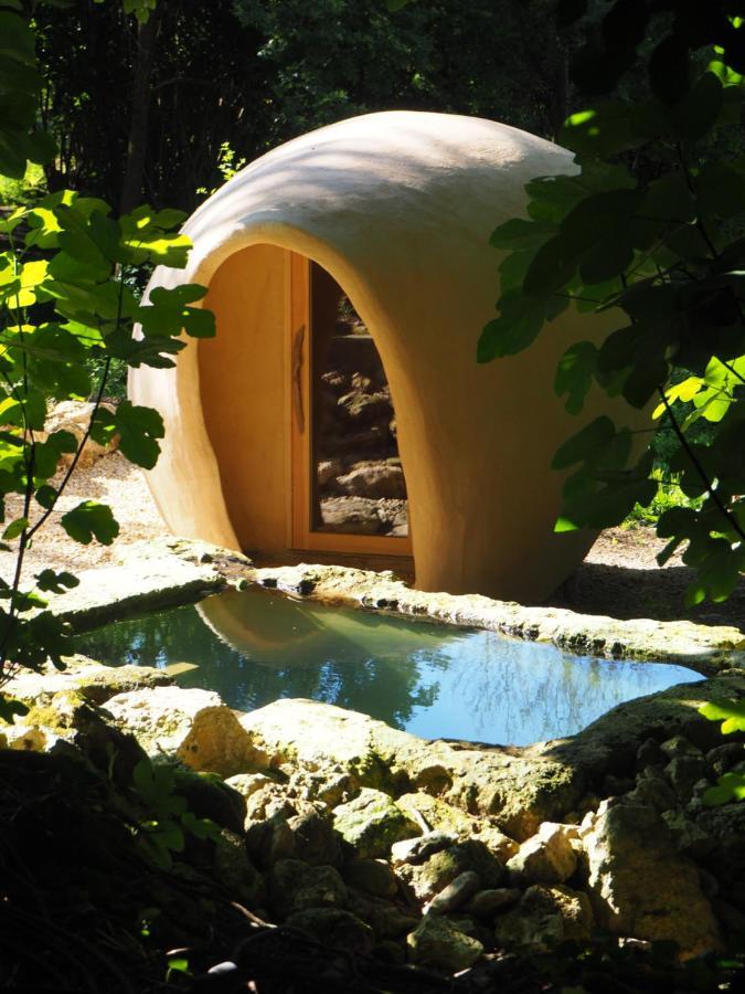 Maison Terre Les Cabanes De Fallot - Sauna Bain-Froid Piscine Naturelle L'isle-Bouzon Dış mekan fotoğraf