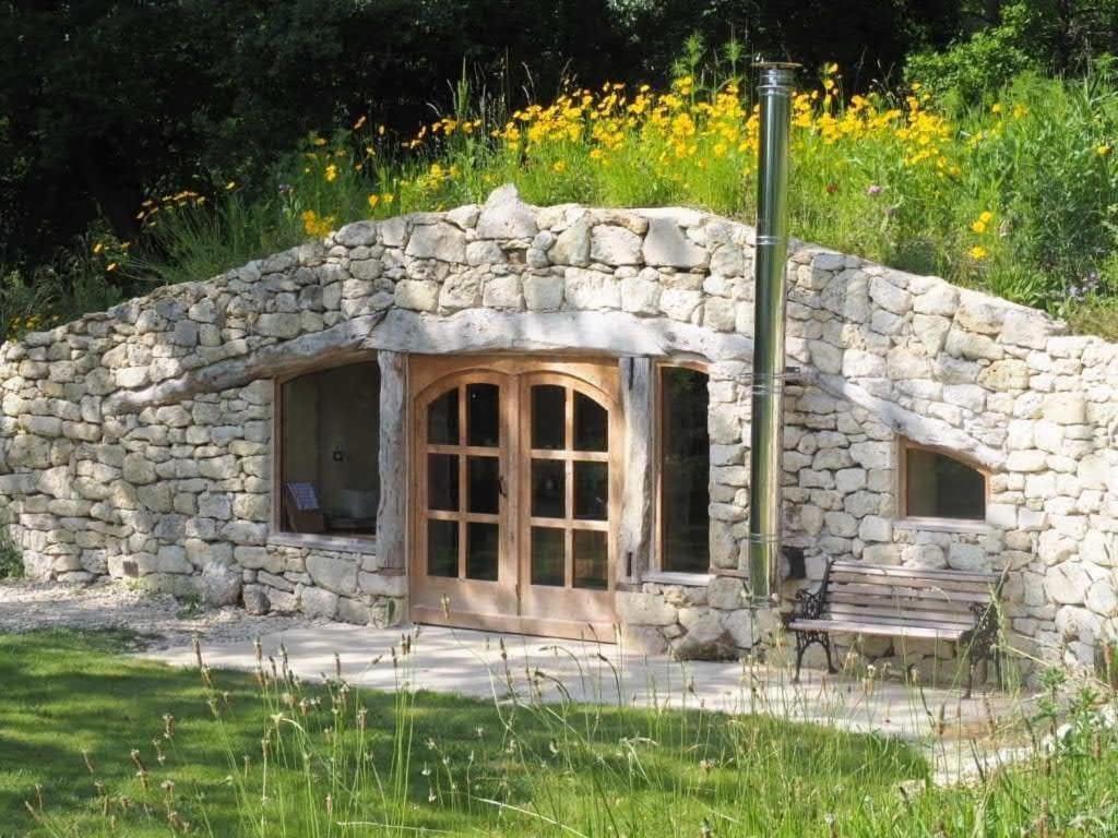 Maison Terre Les Cabanes De Fallot - Sauna Bain-Froid Piscine Naturelle L'isle-Bouzon Dış mekan fotoğraf